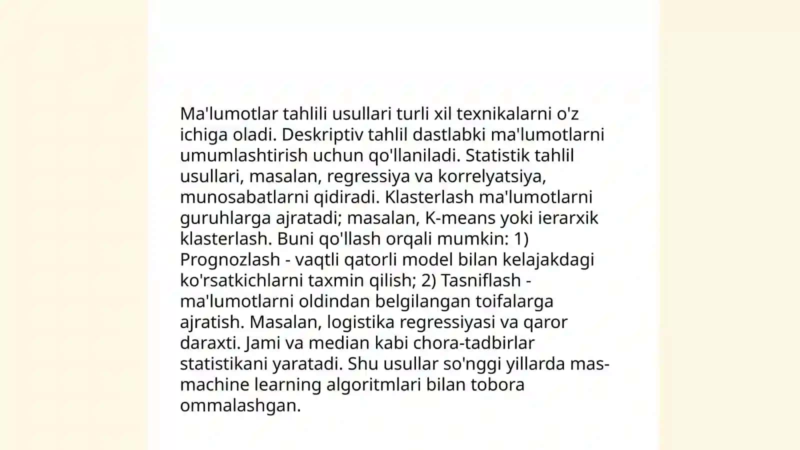 Sun'iy intellekt texnikalari 4