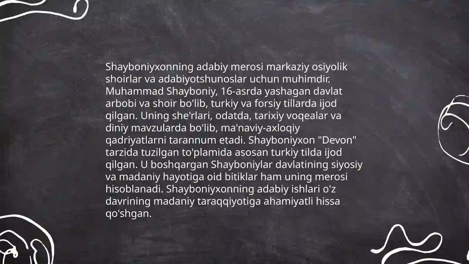 Muhammad Shayboniy ijodi 4