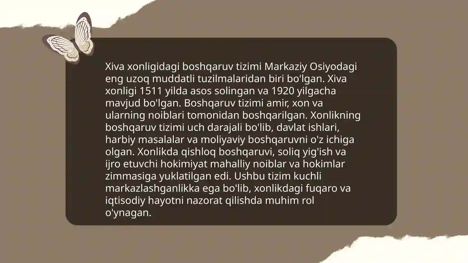 Xiva xonligidagi mansablar 4