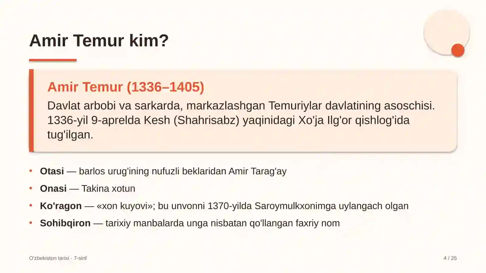 amir temur va temuriylar davlati 7 sinf 7065 4