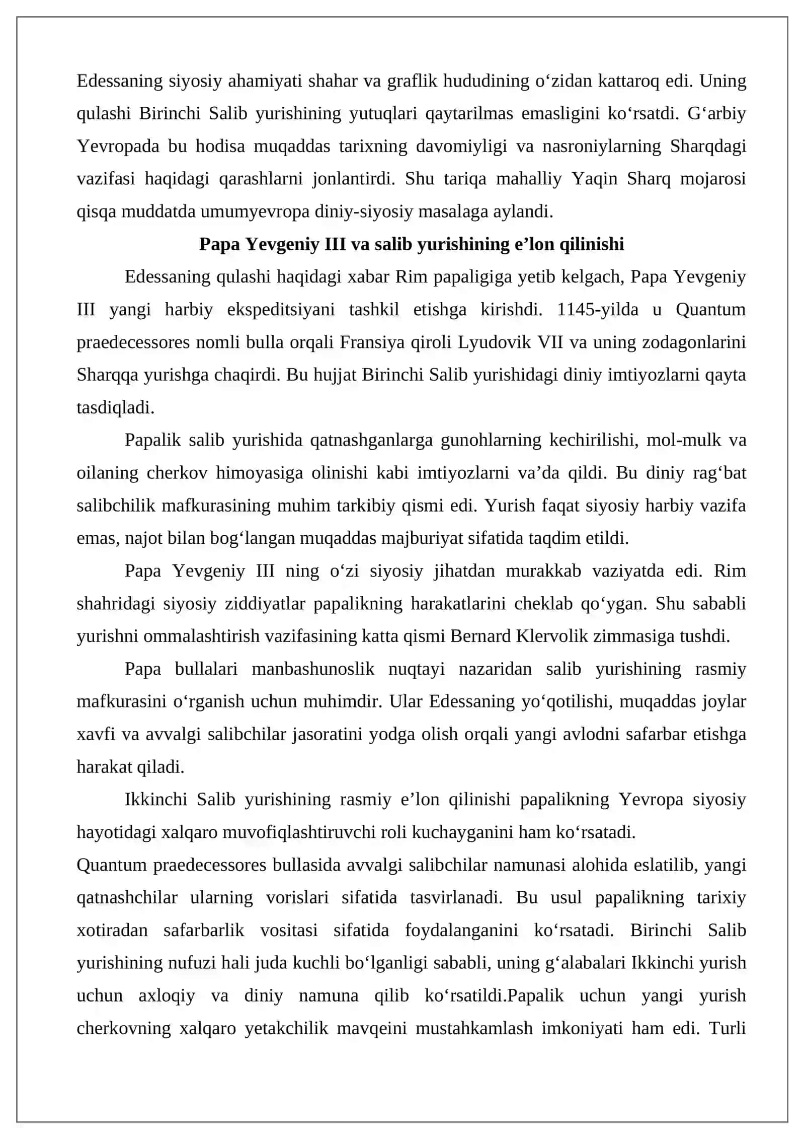 Ikkinchi Salib yurishlari tarixi 4
