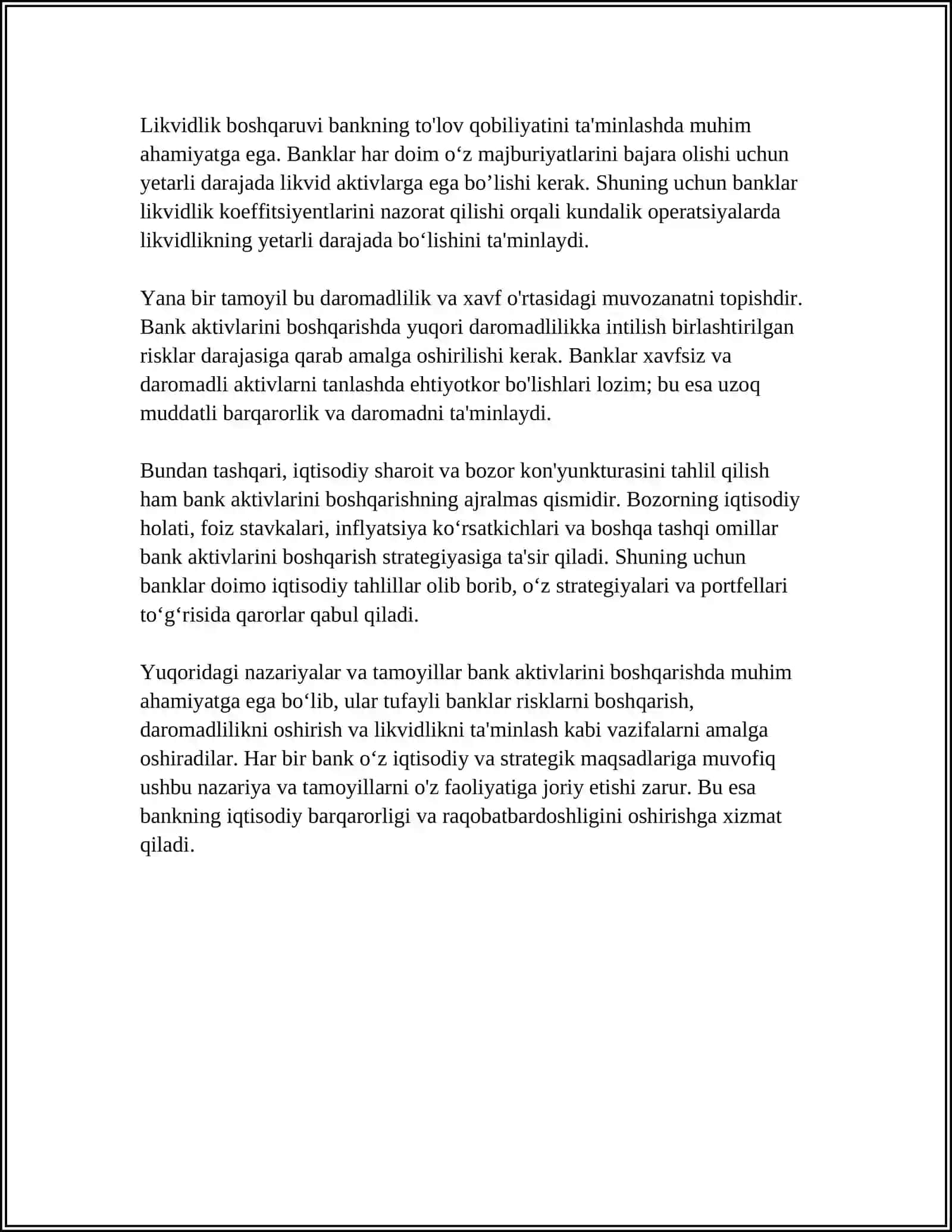 BANK AKTIVLARIN BOSHQARISH 4