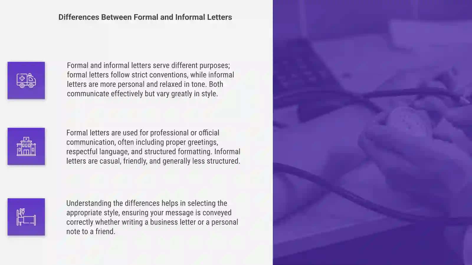 Formal and informal letter, essey 4