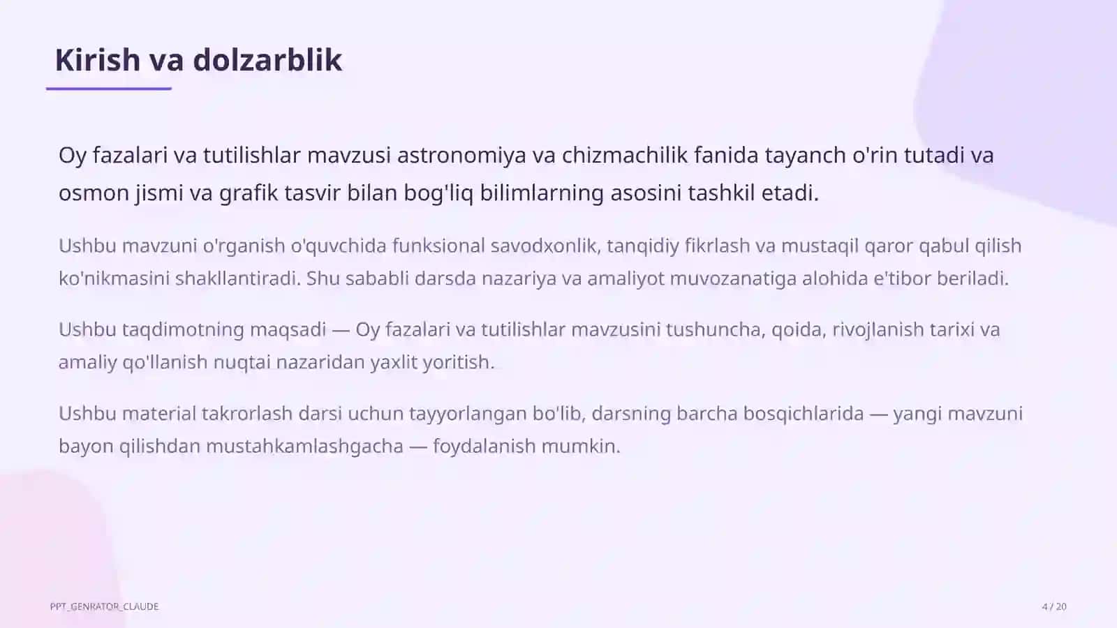 Oy fazalari va tutilishlar (9-sinf) 4