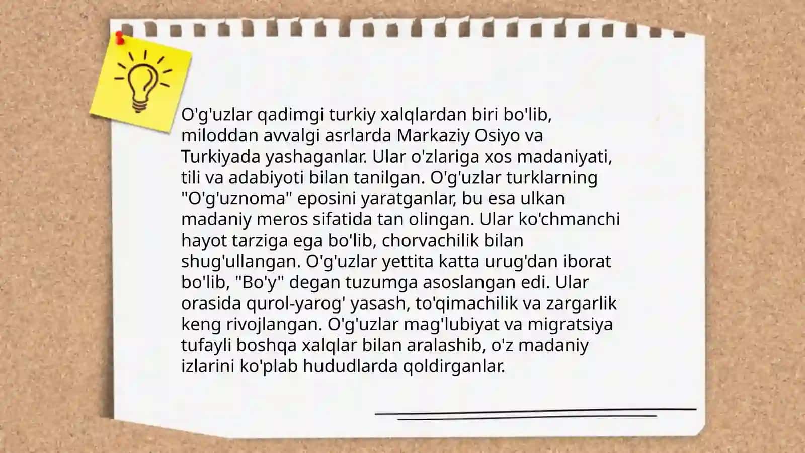 Qarluqlar. O'g'uzlar. Toxiriylar 4