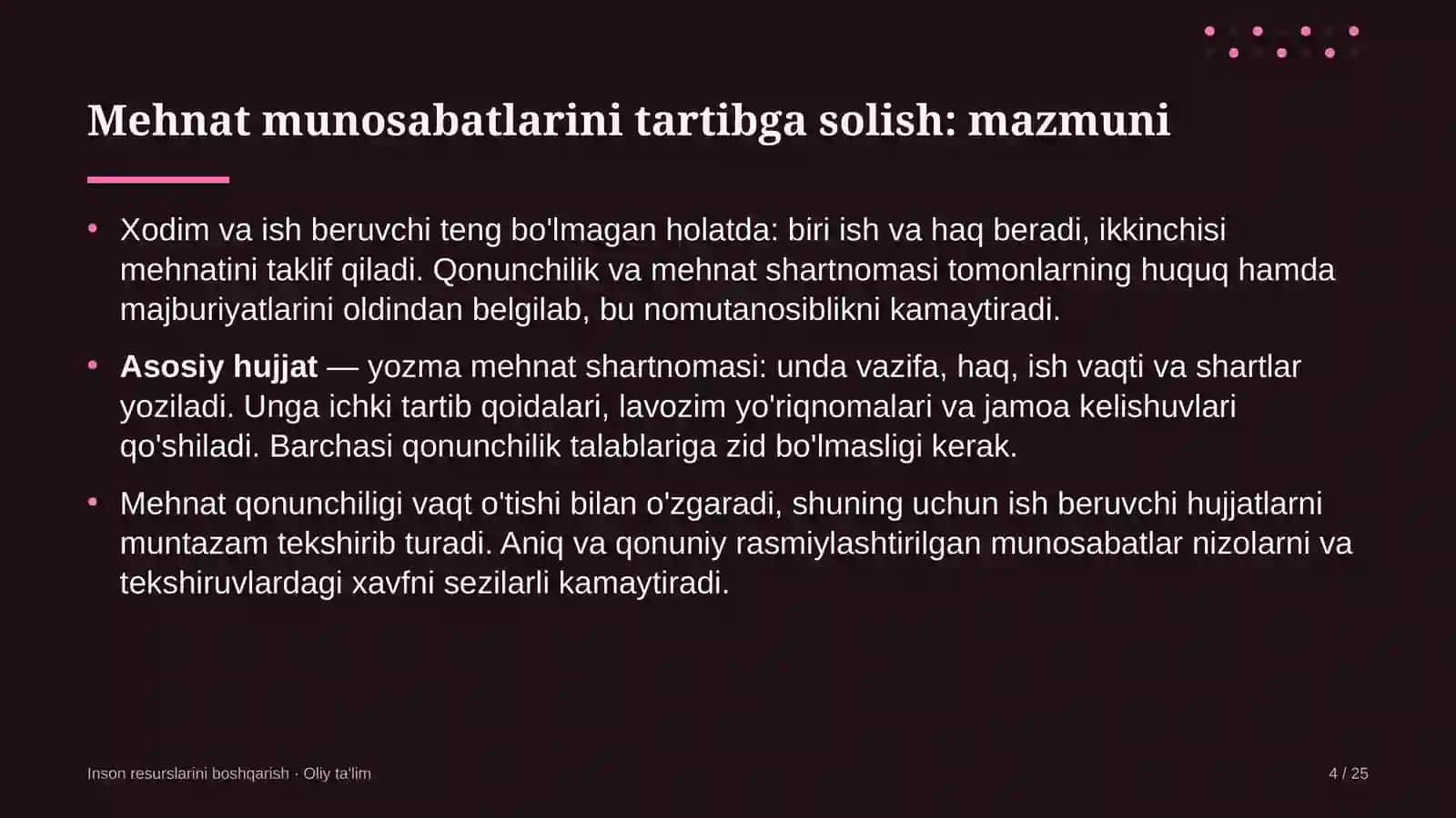 sement zavodlarida mehnat munosabatlarini tartibga solish 7133 4