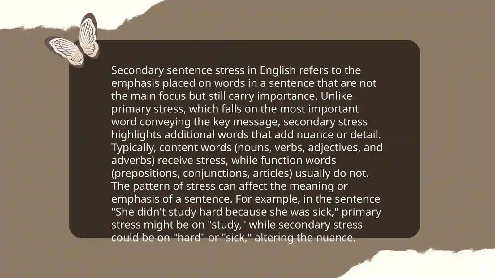 Sentence stress 4