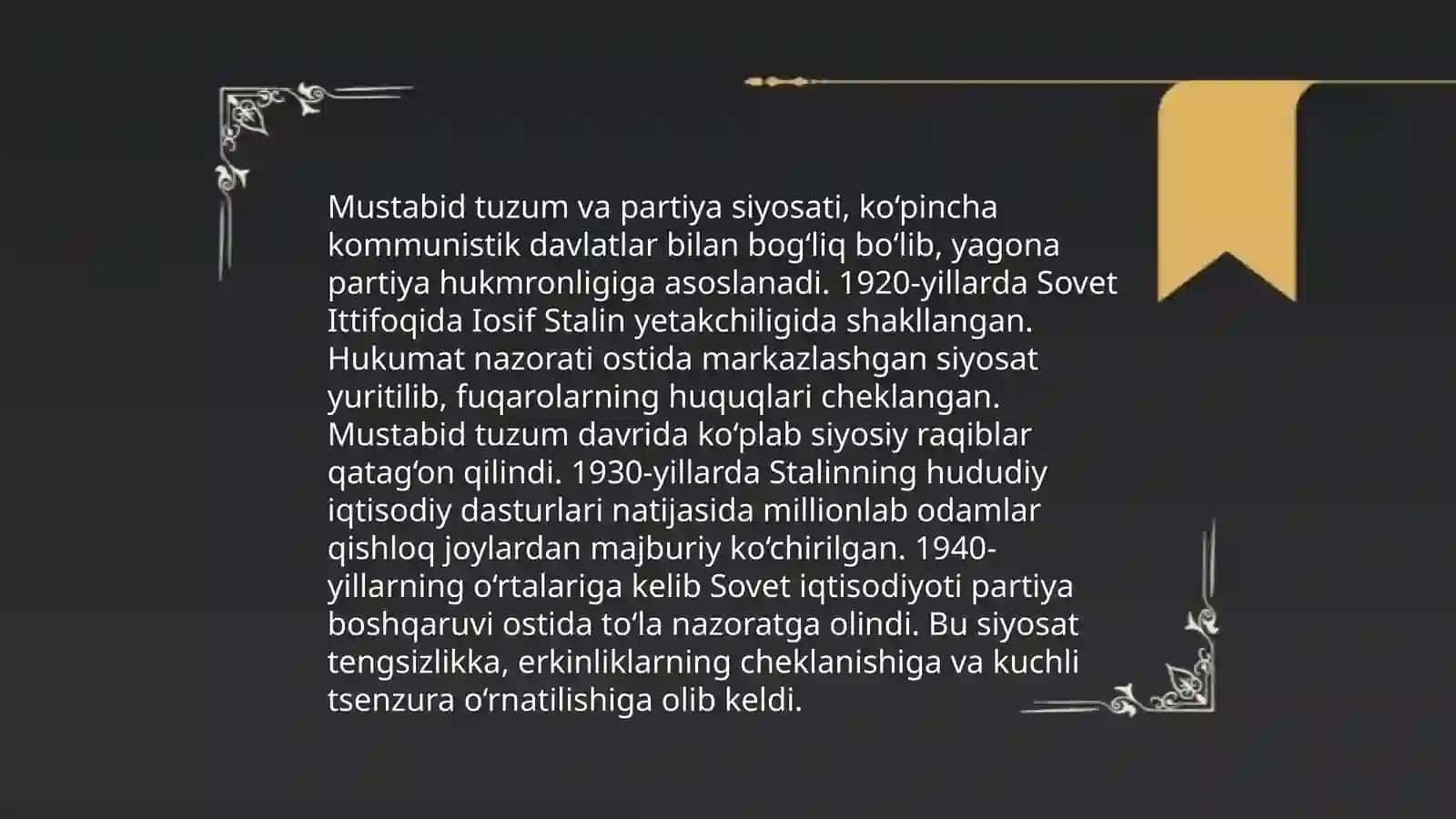 Mustabid Sovid Davlati Tarixi 4