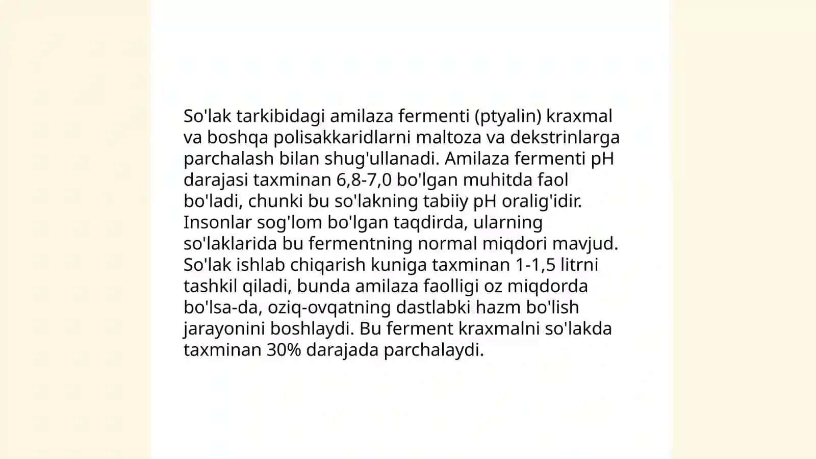 Amilazaning ta'rifi va vazifalari 4
