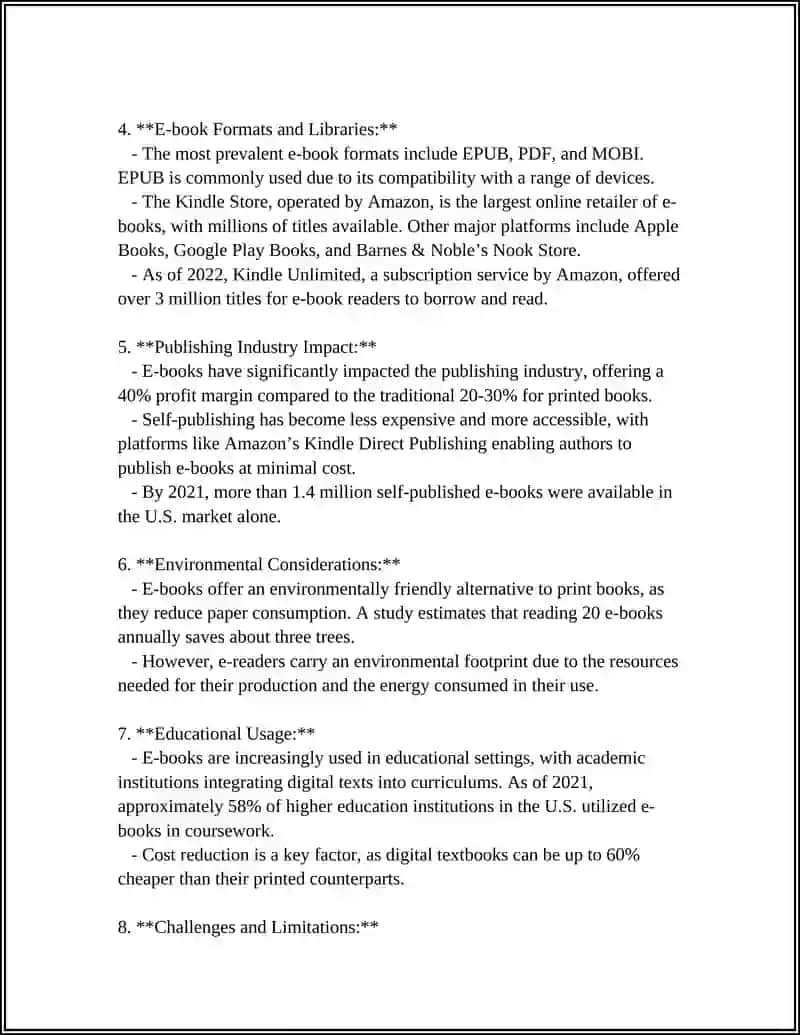 E-books and E-readers 4