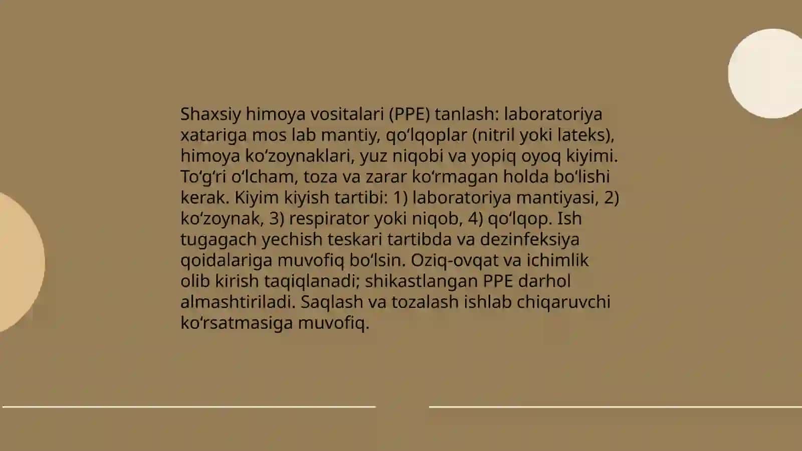 Laboratoriya va amaliy mashgʻulotlarga tayyorgarlik koʻrish 4