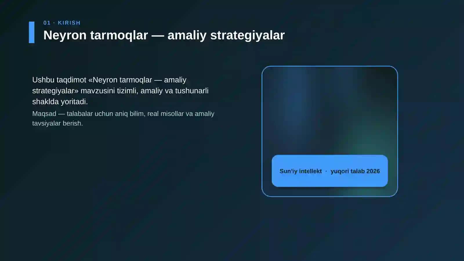 Neyron tarmoqlar — amaliy strategiyalar 4