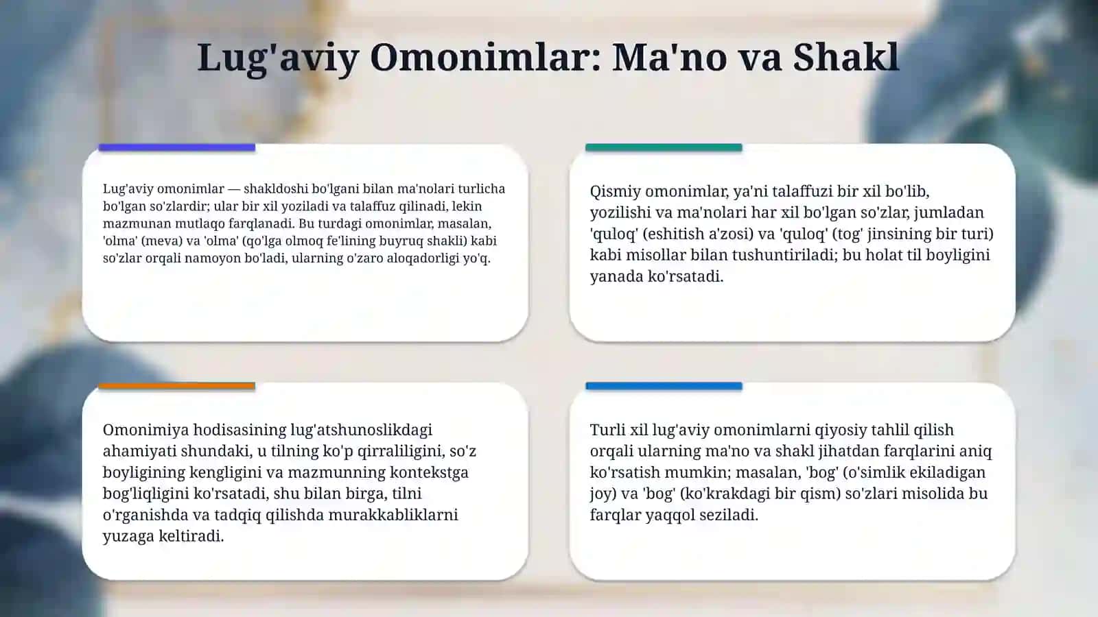 Omonimlar 4