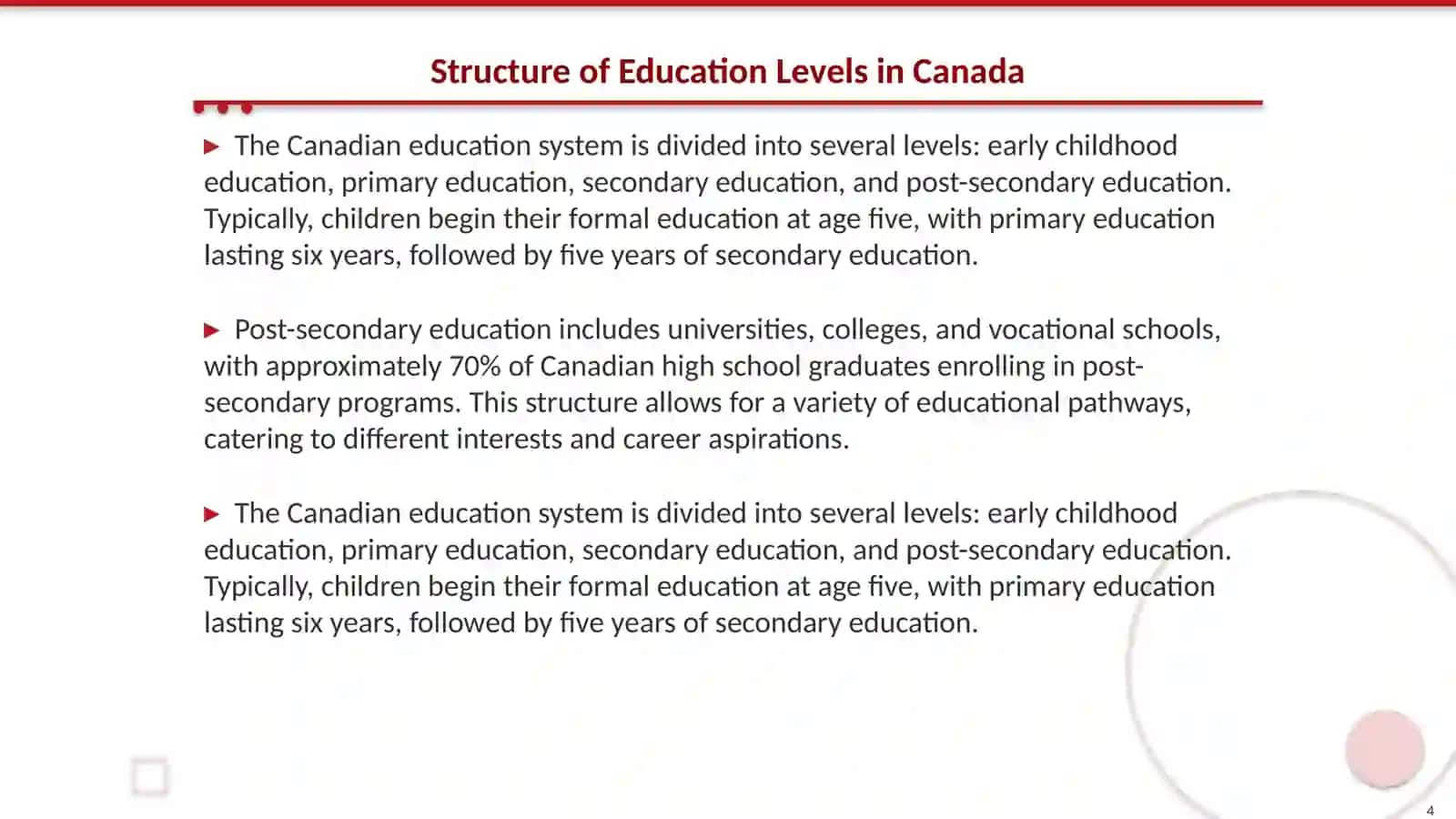 Education system of canada 4