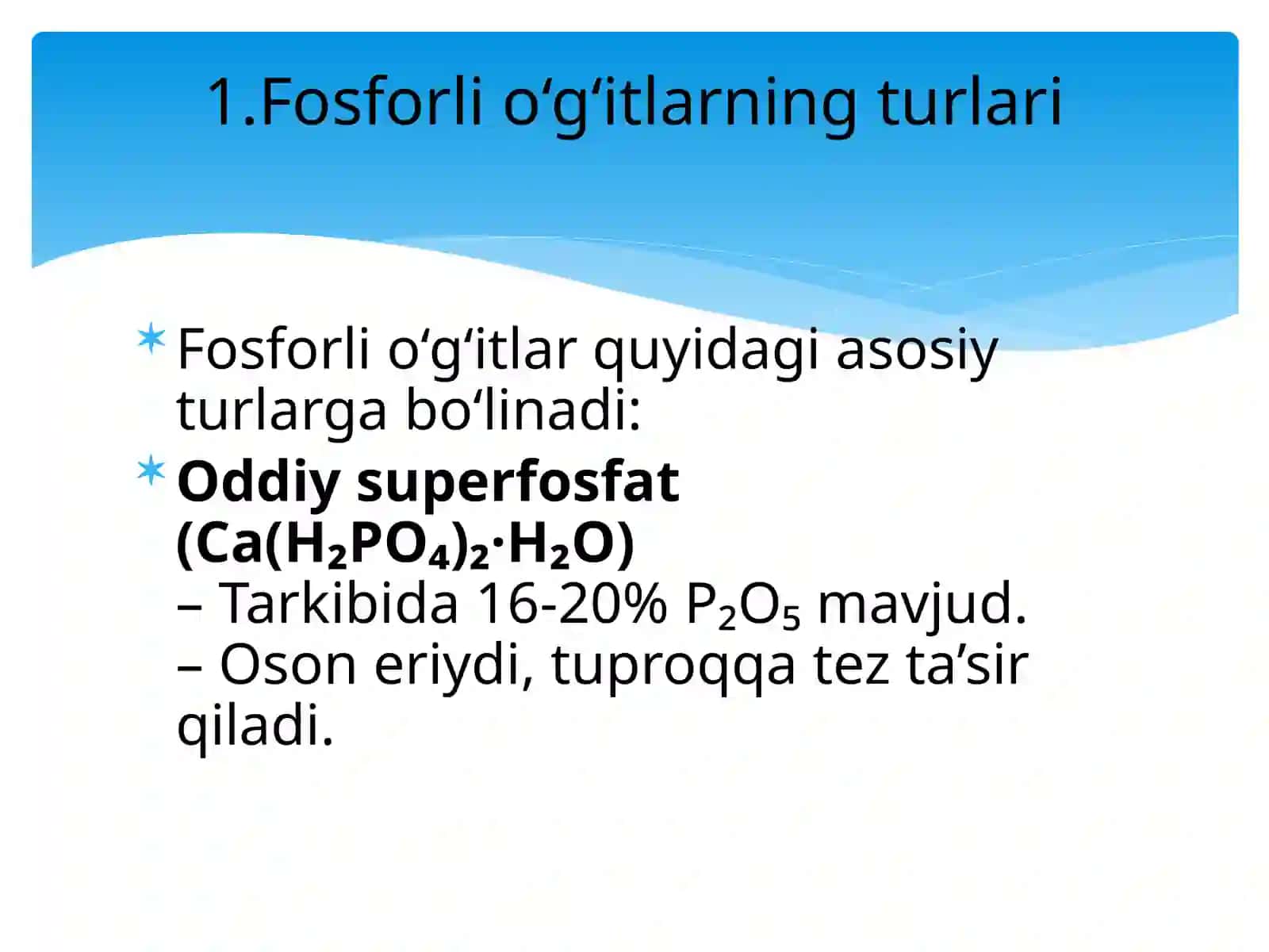 Fosforli o’g’itlar va ularning xossalari 4