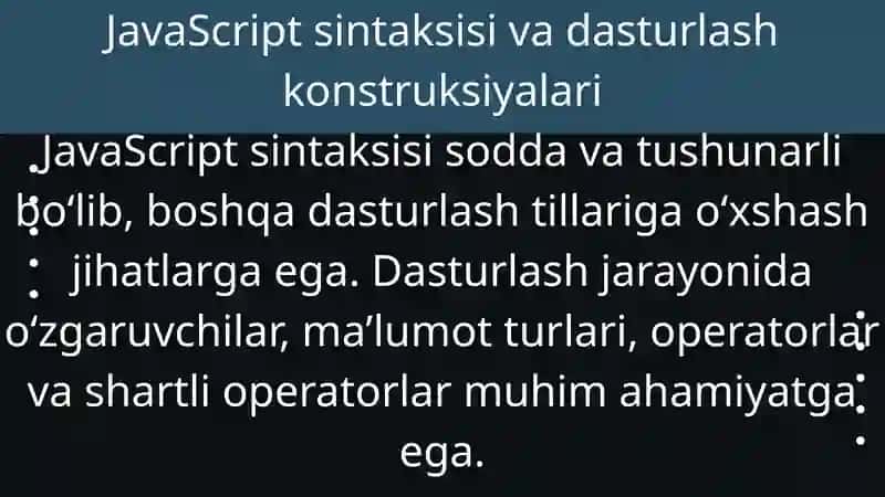 JavaScript asoslari va veb-dasturlash 4