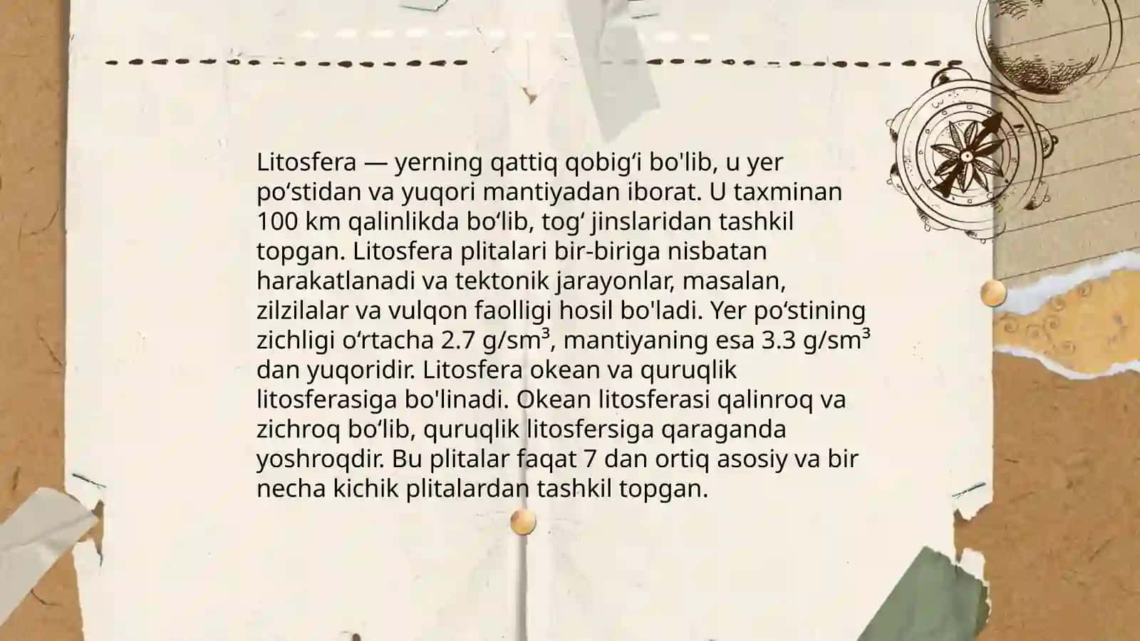 Geografik qobiqning bor butunligi 4