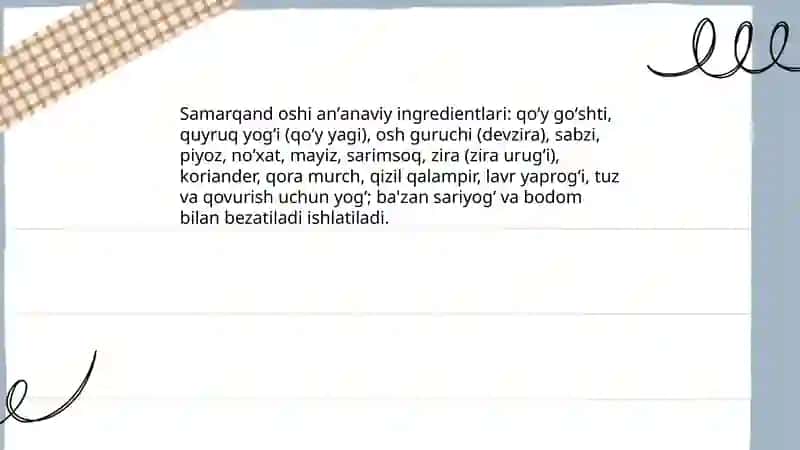Samarqand oshi 4