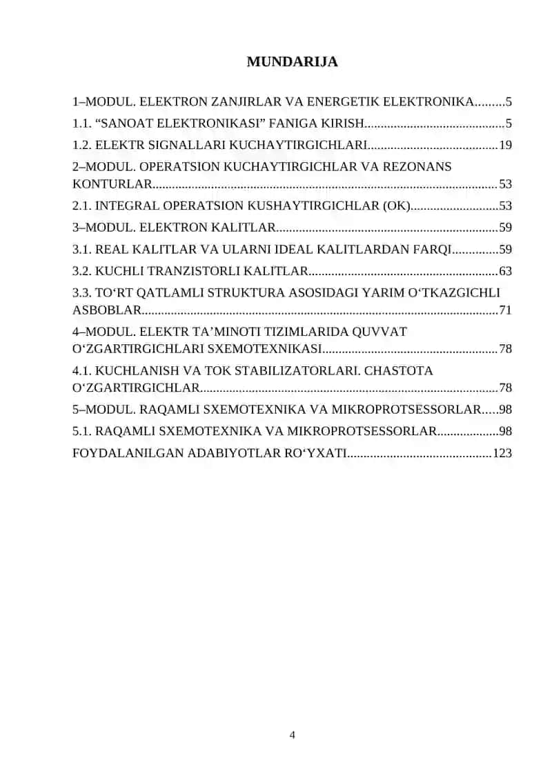 SANOAT ELEKTRONIKASI 4