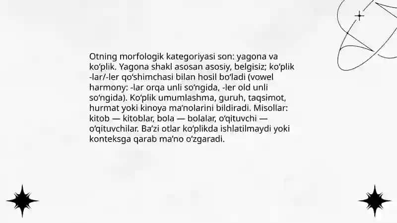 Otning leksik-grammatik xususiyatlari 4