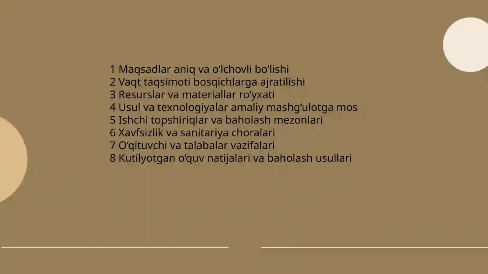 Amaliy mashgʻulotlarga tayyorgarlik koʻrish 4