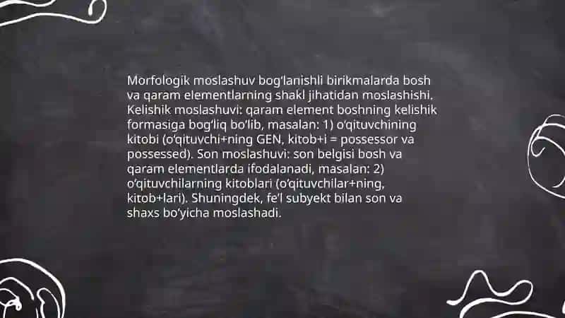 Moslashuv bog‘lanishli birikma 4