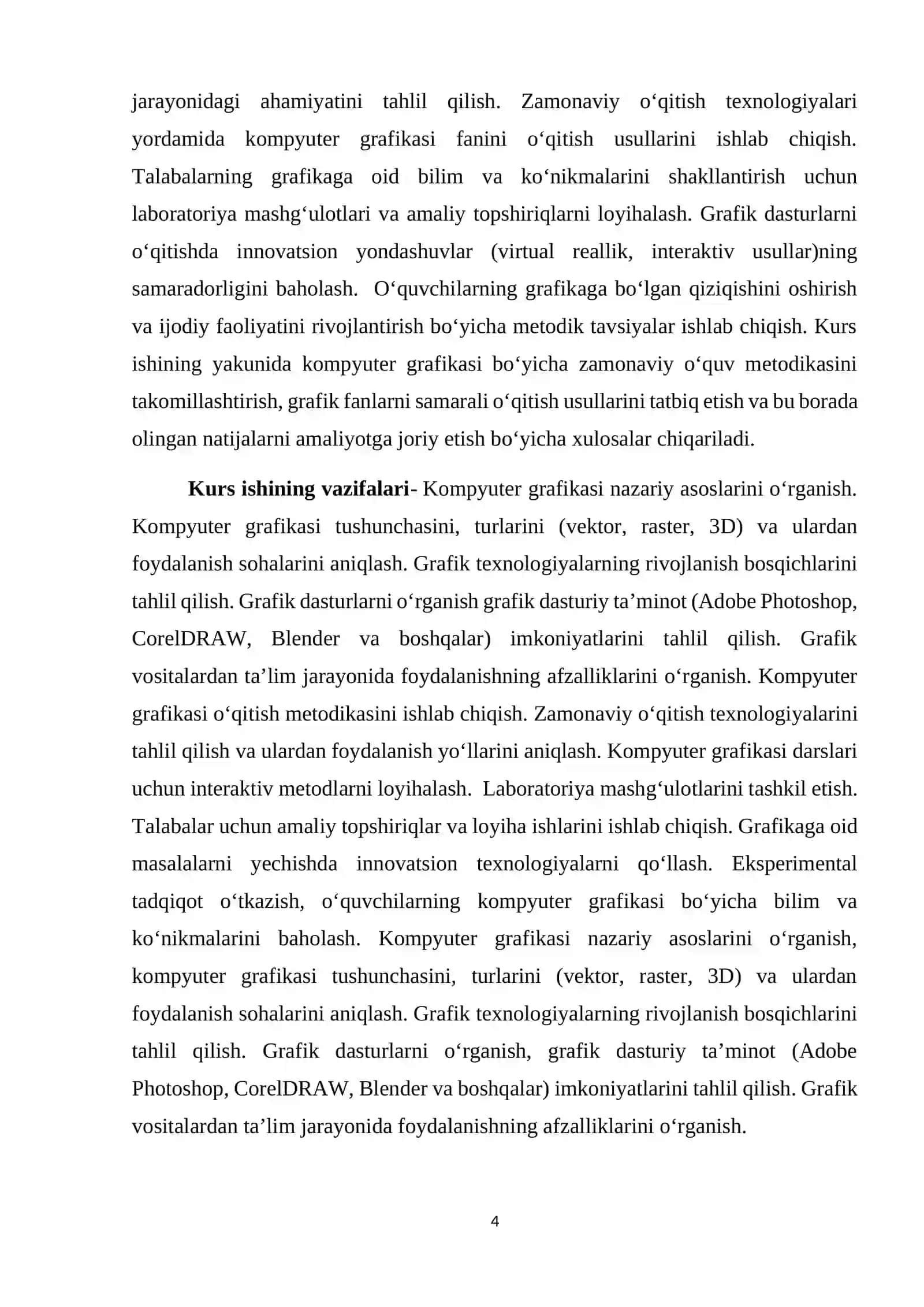 Kompyuter grafikasi 4