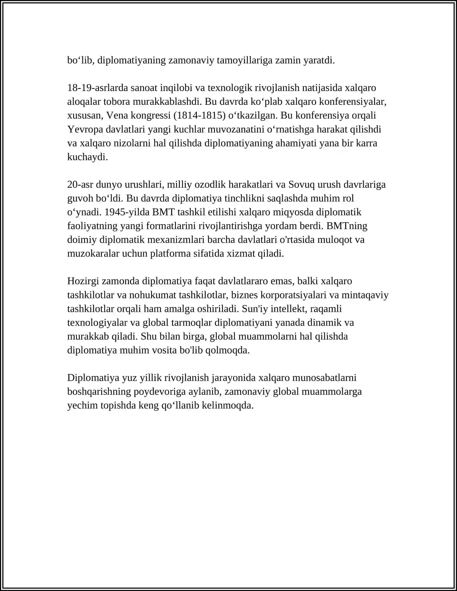 Diplomatiya Tarixi 4