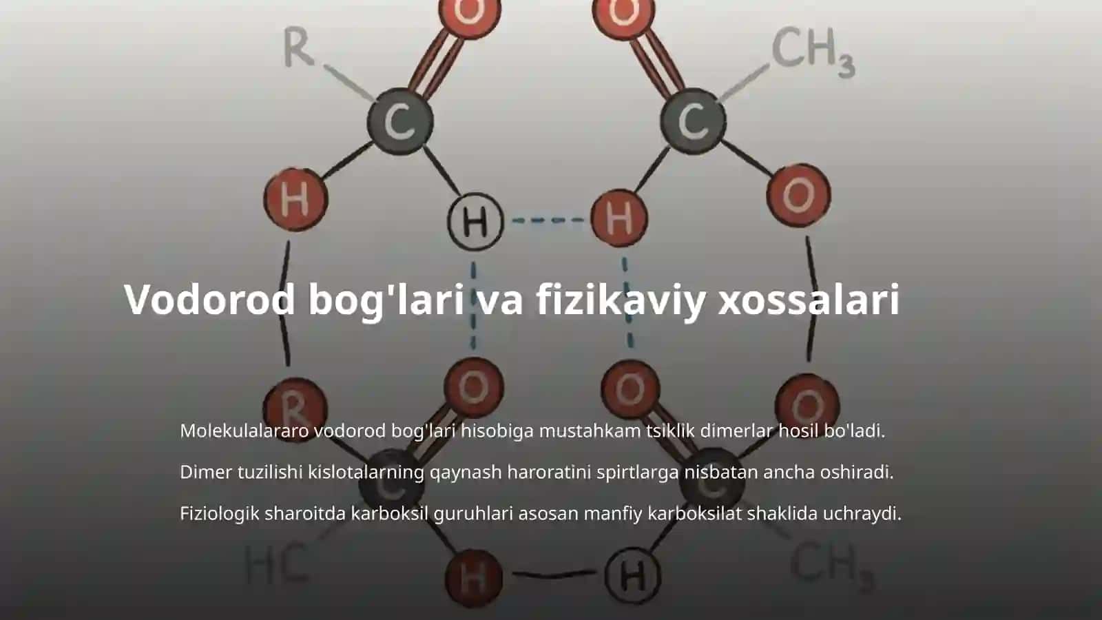 Karbon kislotalar va ularning hosilalari. 4
