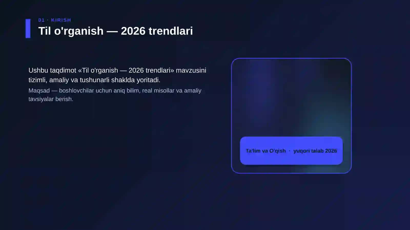 Til o'rganish — 2026 trendlari 4