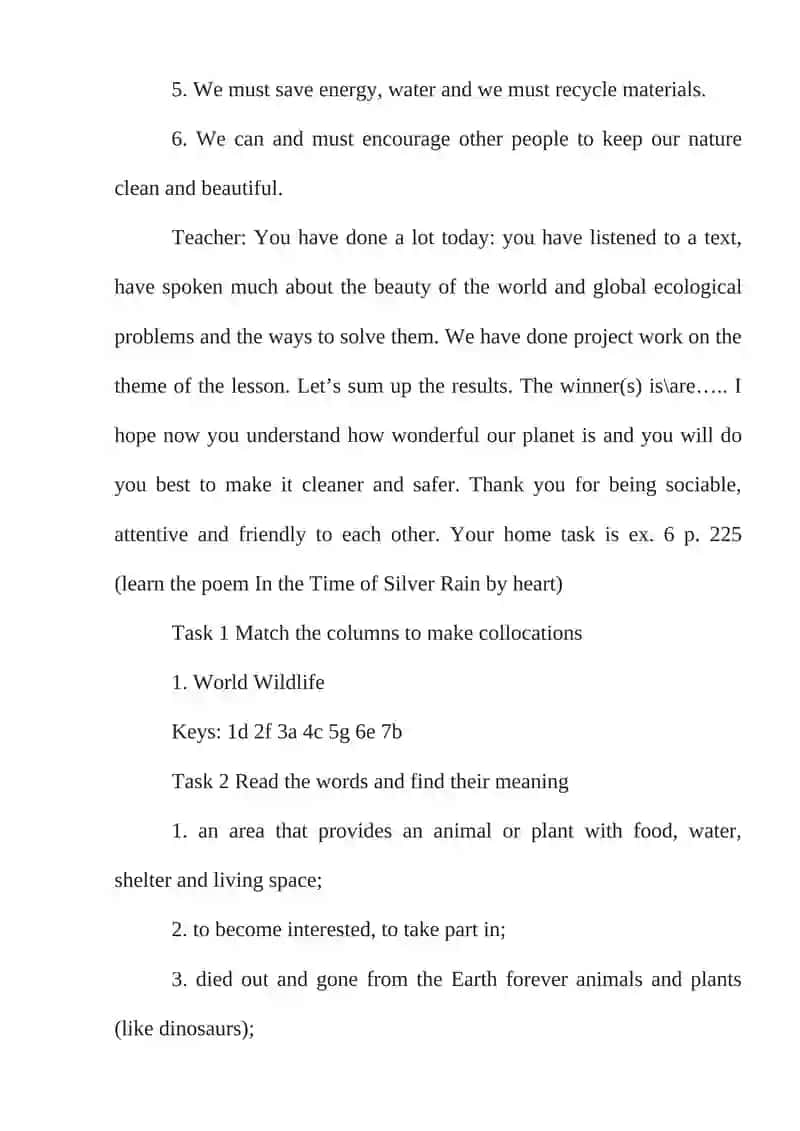 Global environmental problems lesson 4