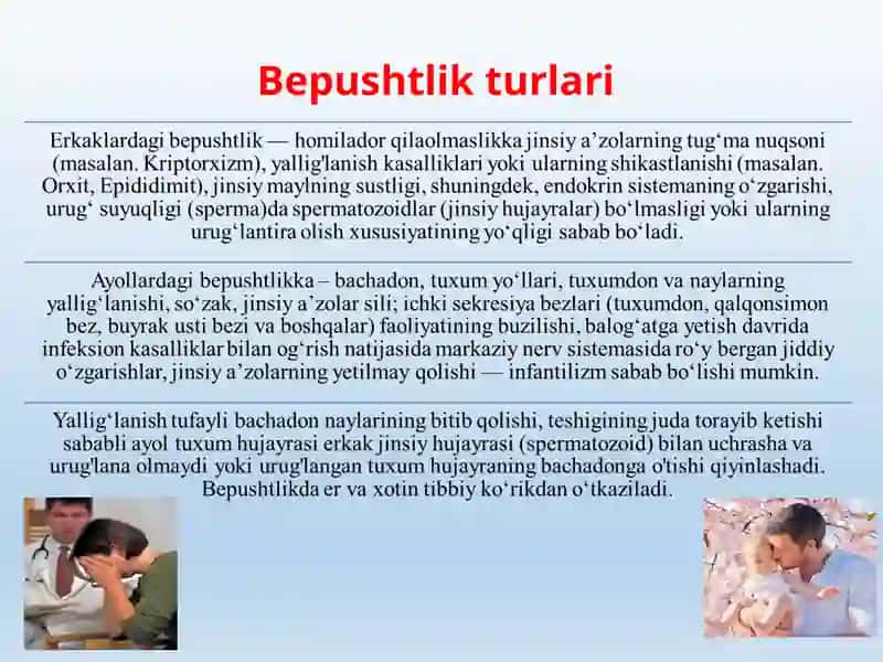 bepushtlik diagnostikasi ginikalogiya 4