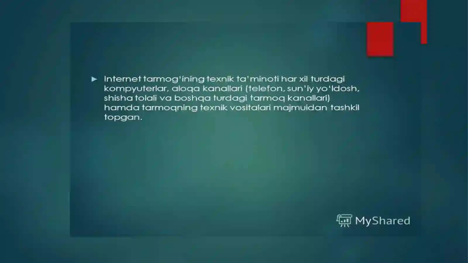 Internet xizmatlari bilan ishlash 4