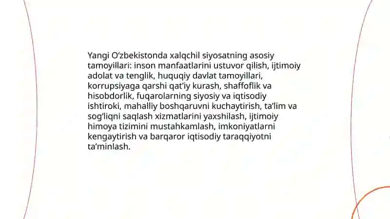 Xalqchil va Insonparvar Davlat Qurish 4