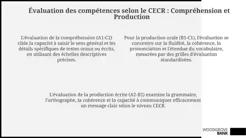 Evaluation d'apres les exigences du CECR 4