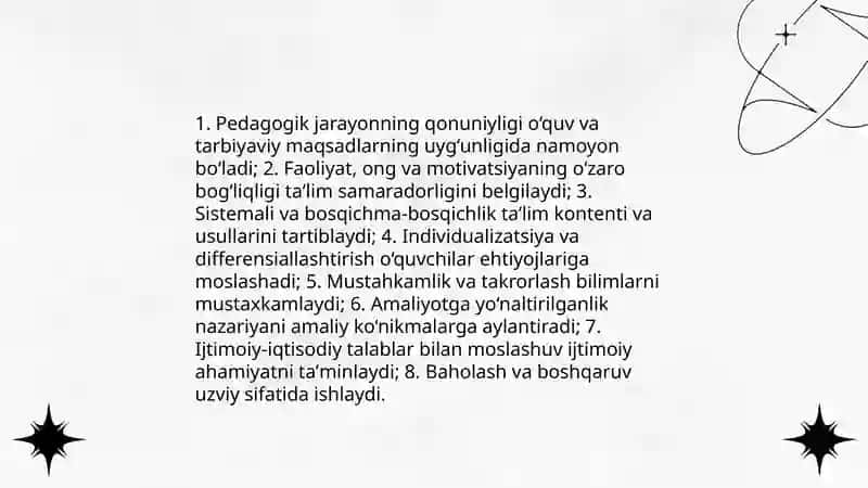 Taʼlim qonuniyatlari 4