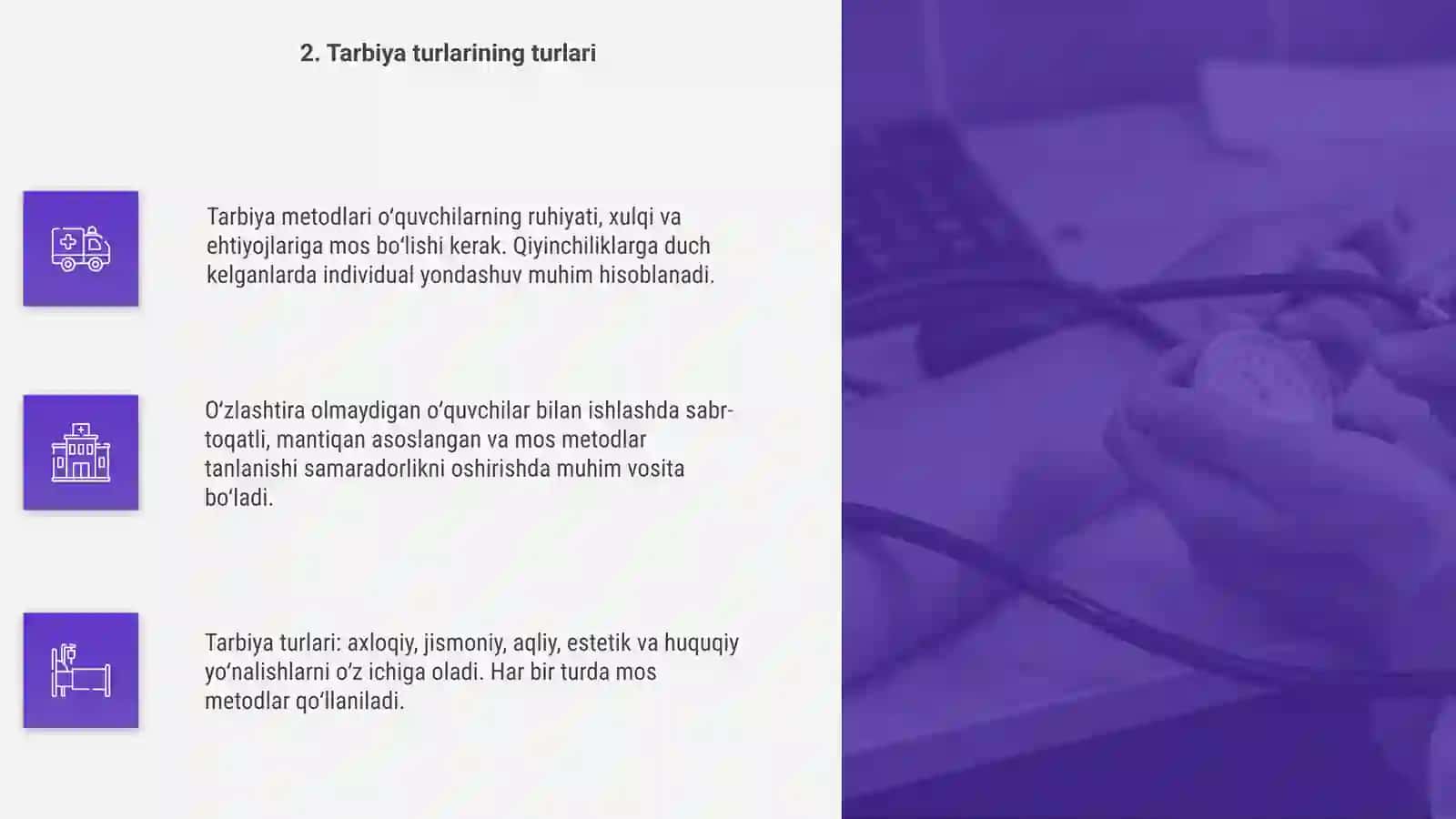 Tarbiya metodlari va turlari tarbiyasi 4