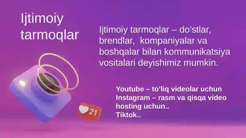 Ijtimoy tarmoqlar 4