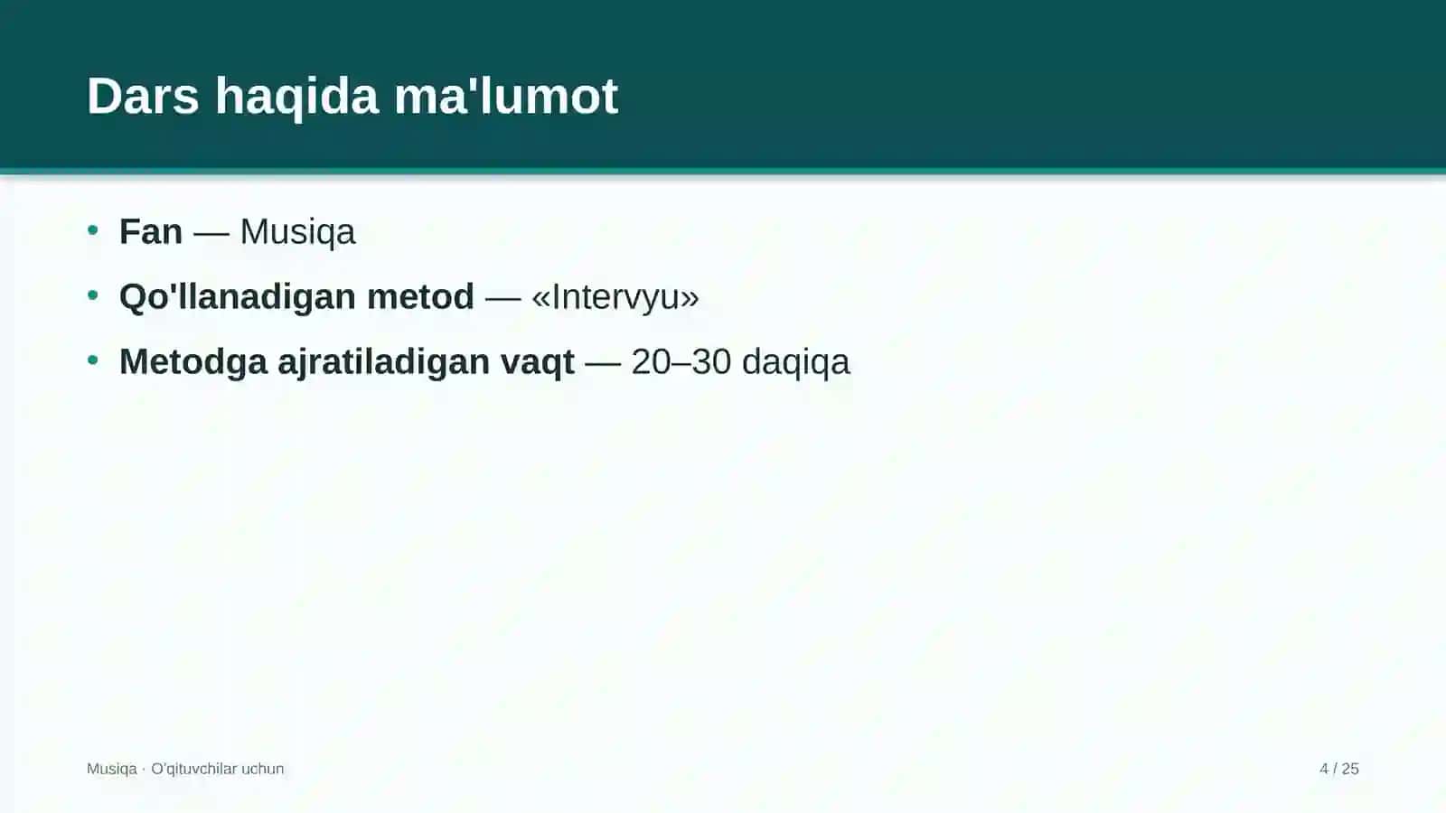 musiqa darslarida intervyu metodidan foydalanish 6045 4