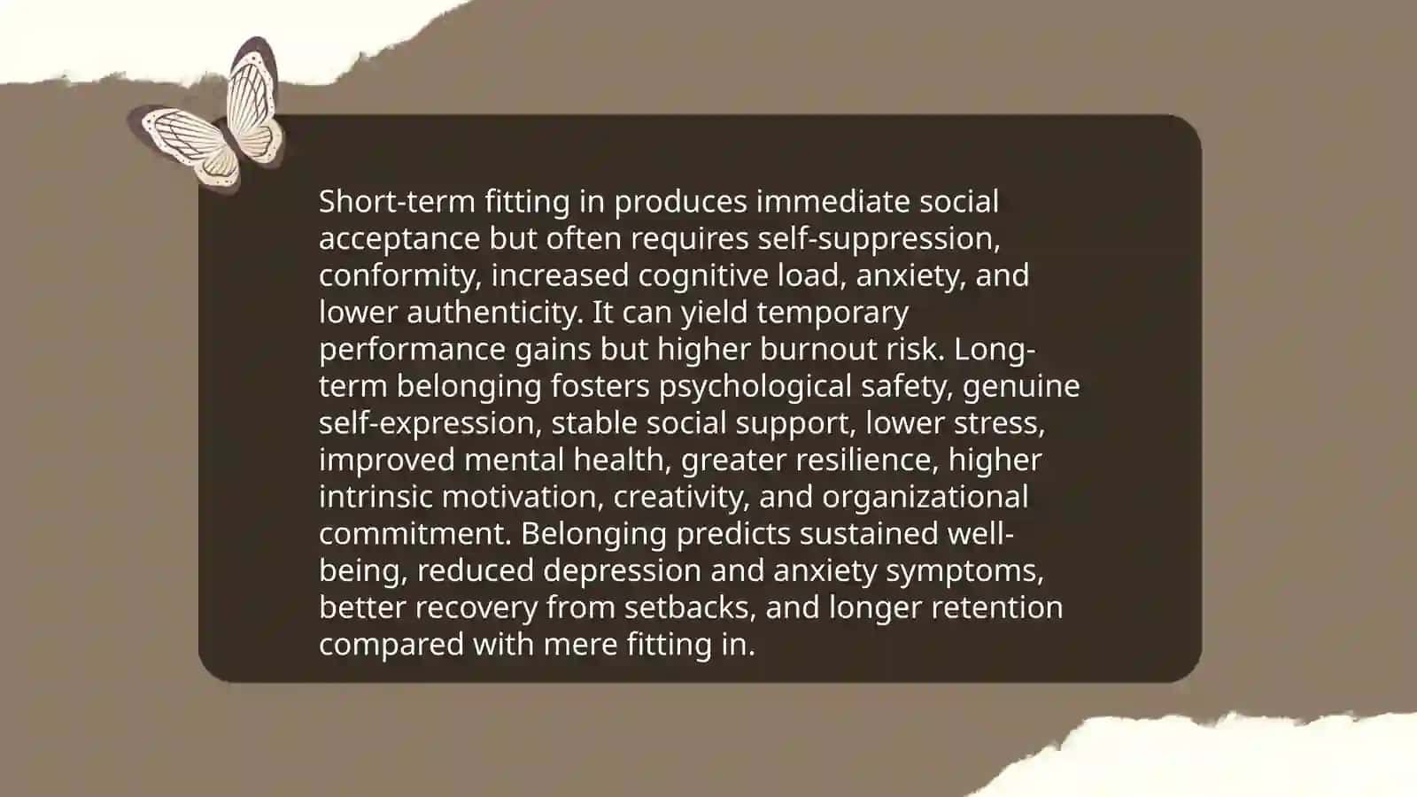 The difference between fitting in and belonging and why it matters 4