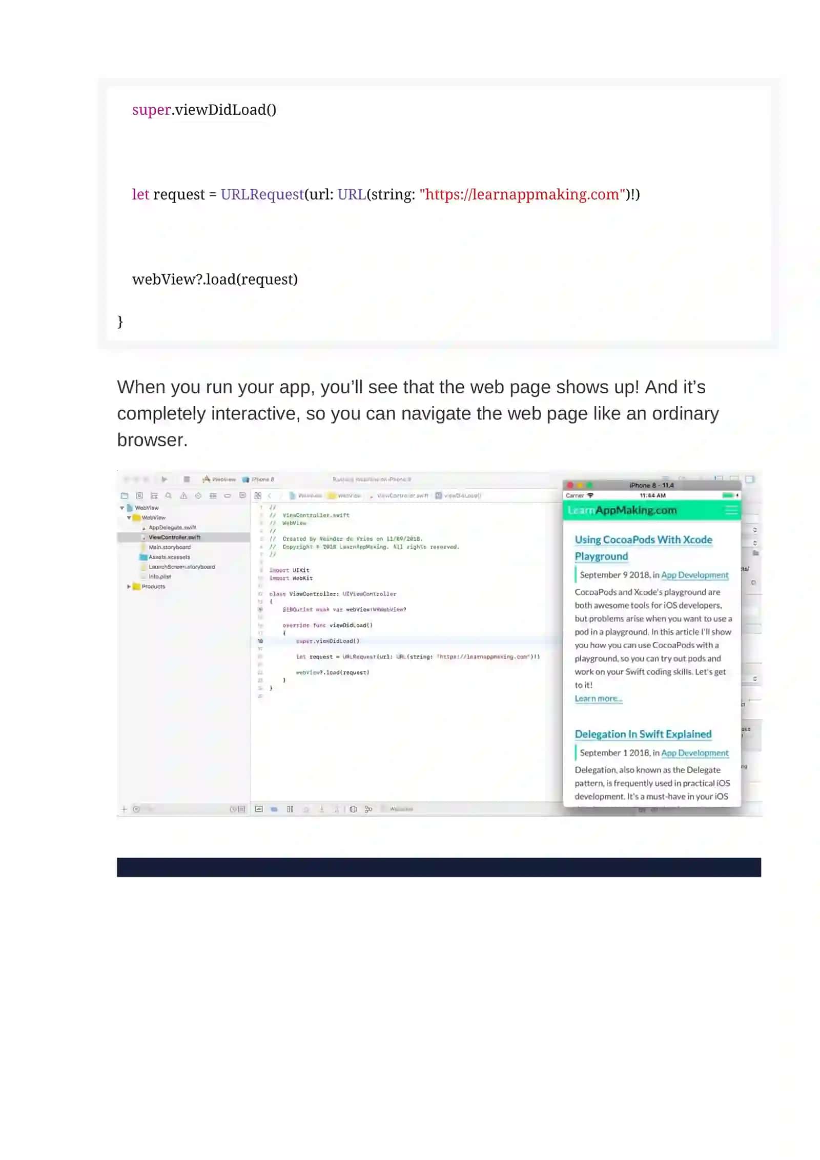 Xcode orqali Web View bilan ishlash 4
