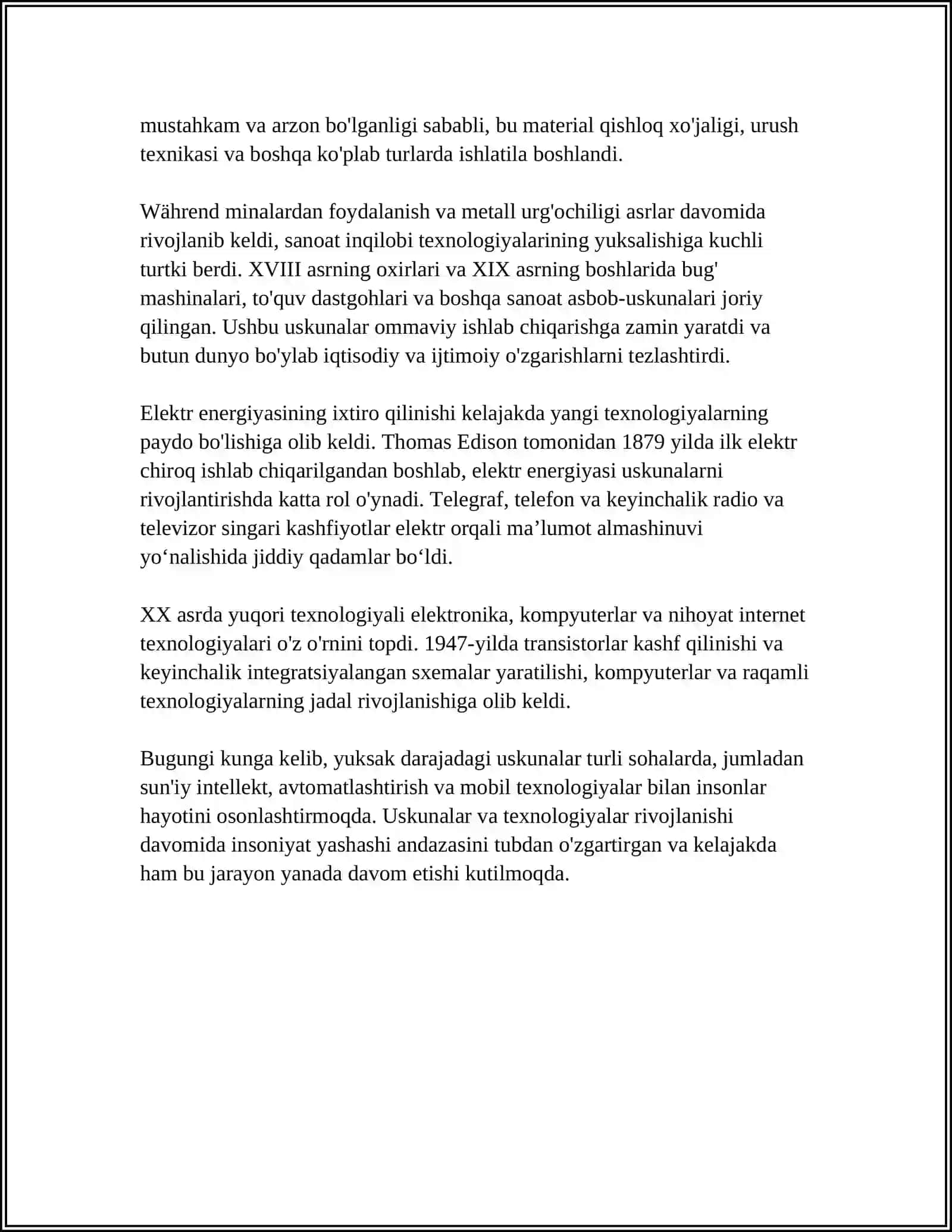 USKUNALARNING RIVOJLANISH TARIXI 4