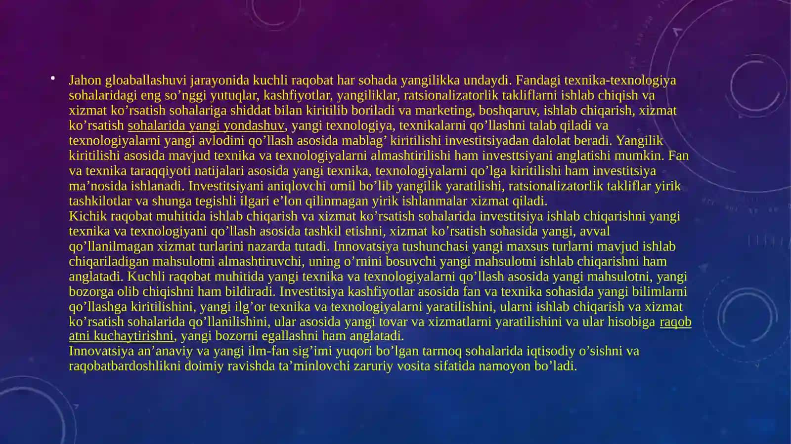 INVITSIONAL LOYIHALARNI MOLYALASHTIRISH 4