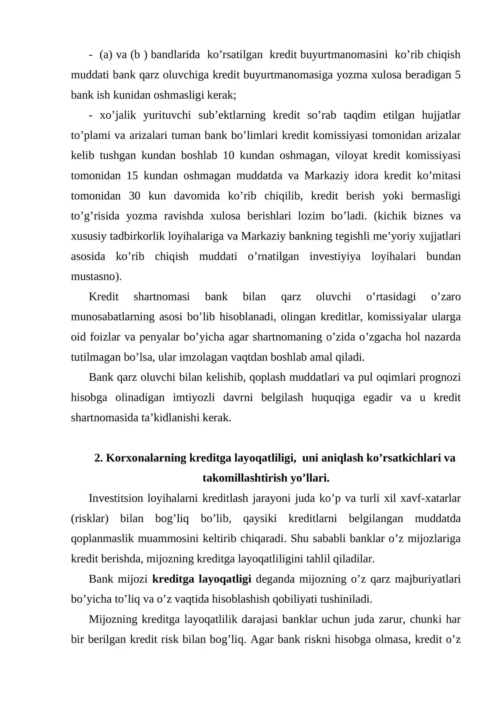 Investitsiya faoliyatini kreditlash 4