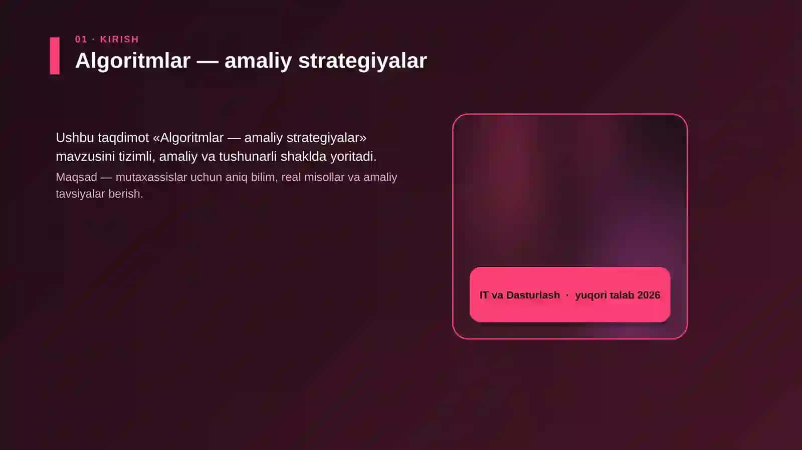 Algoritmlar — amaliy strategiyalar 4