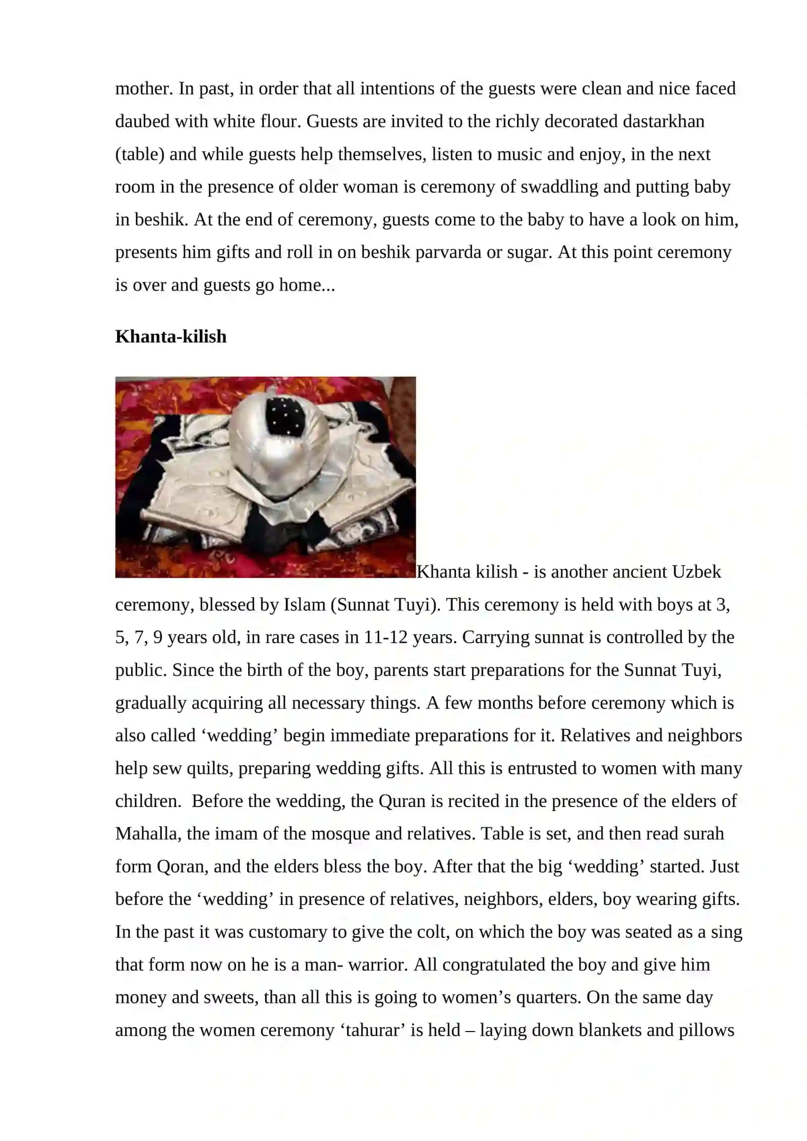 TRADITIONS AND CUSTOMS OF UZBEKISTAN 4