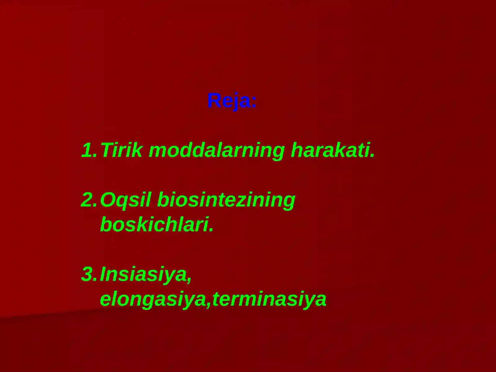 Oqsil biosintezi 4