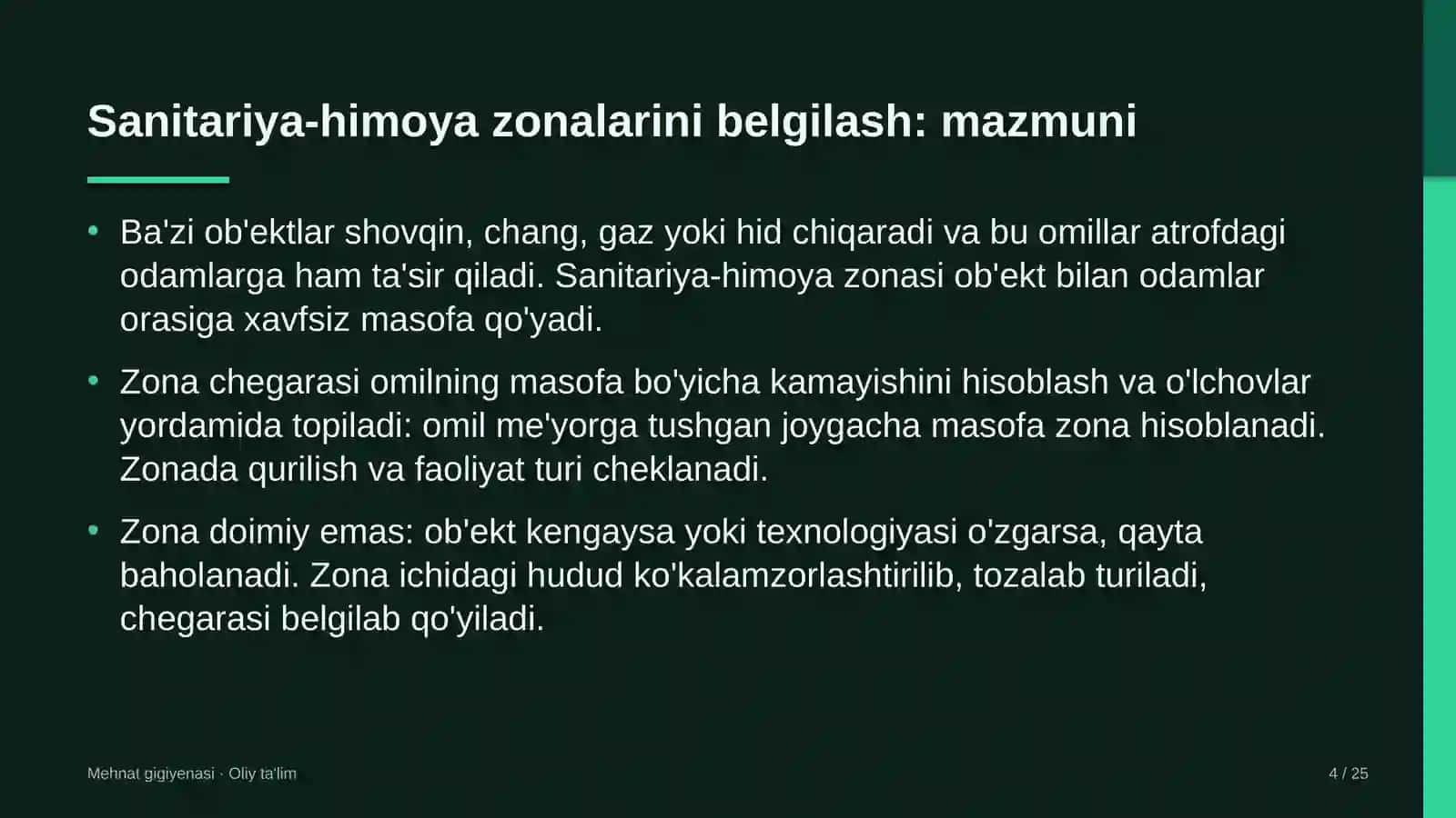 Import faoliyatida sanitariya-himoya zonalarini belgilash 4