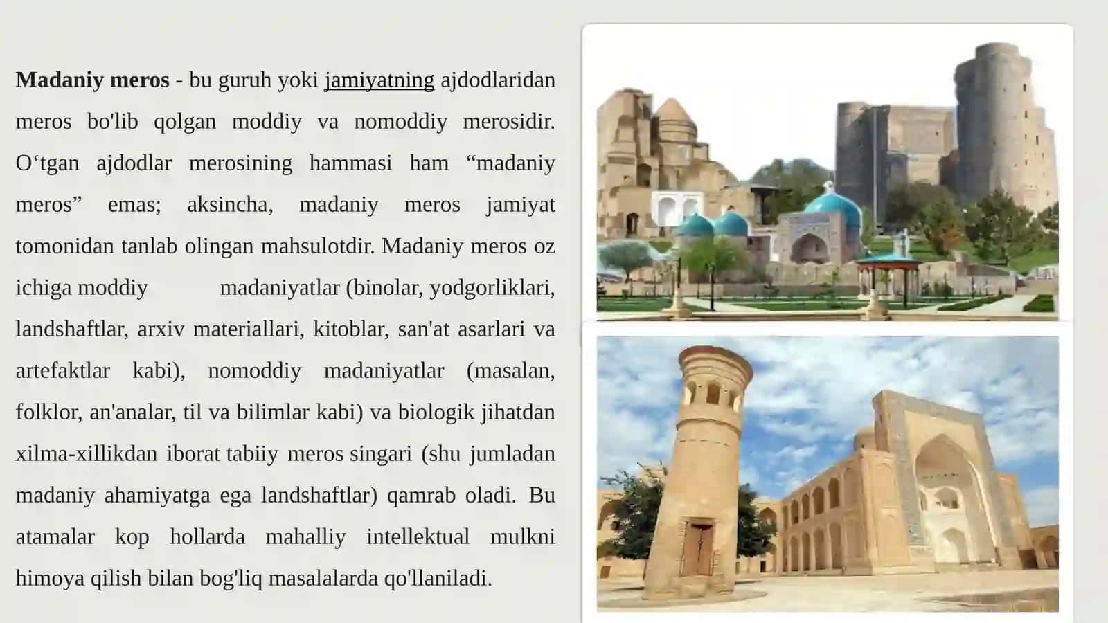 Madaniy meros va uning turizm dagi roli 4