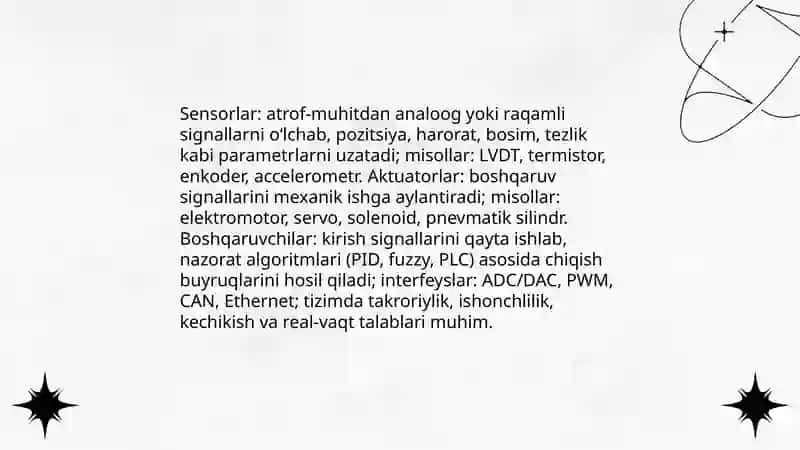 Mexatron sistemalarning tuzulish prinsiplar 4